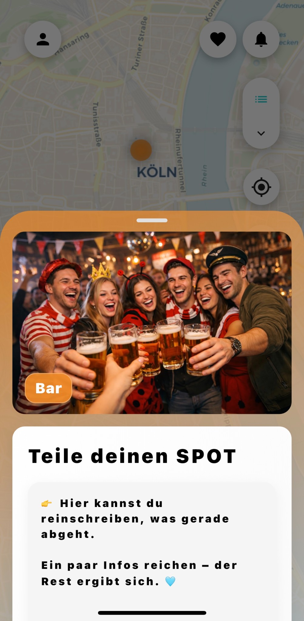 Spot-Editor mit Textfeld und Kategorie-Tag Bar